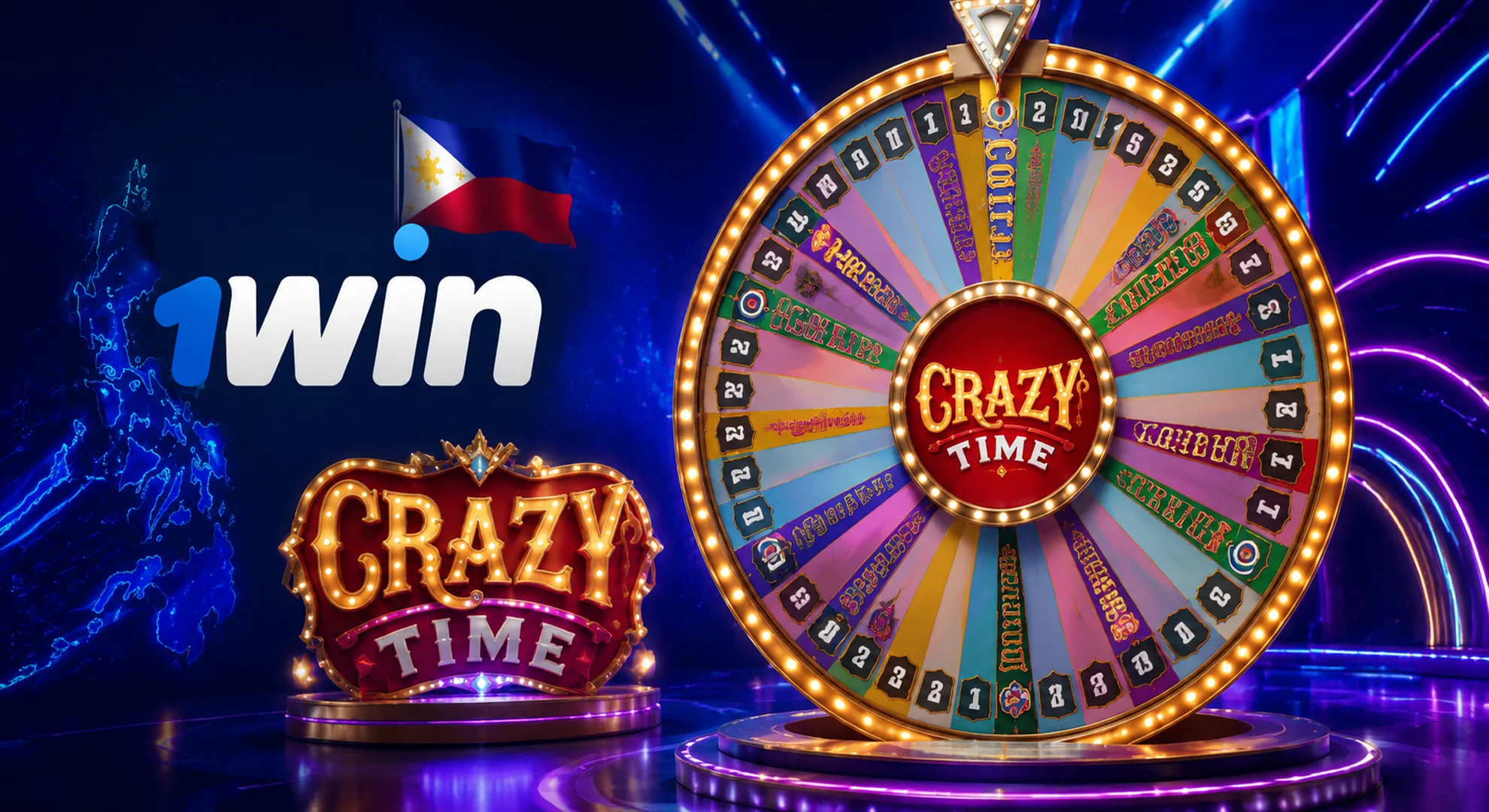 Play Crazy Time live casino game show on Philippines