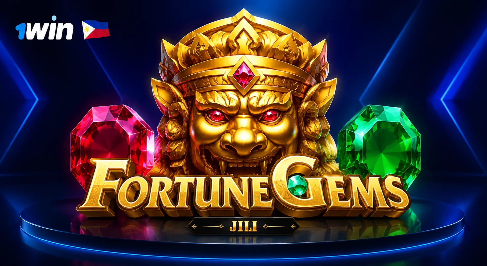 Fortune Gems slot machine by JILI on 1win Philippines casino platform